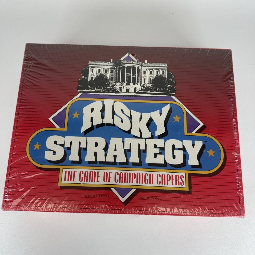 1992 GOLDEN 5089 RISKY BUSINESS Board Game Presidential Campaign Capers SEALED